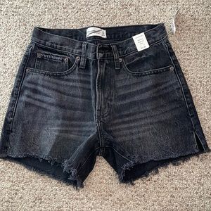 Abercrombie and Fitch Black Denim Shorts